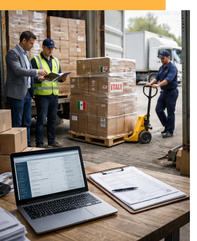 Доставка грузов из Италии: морские и авиаперевозки от 18736