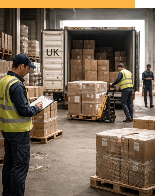 Доставка грузов из Великобритании с таможенным оформлением от 13011