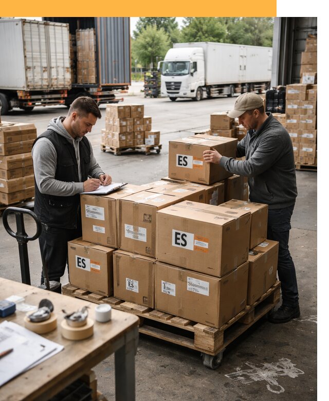 Доставка грузов в Испанию автотранспортом от 36432 руб