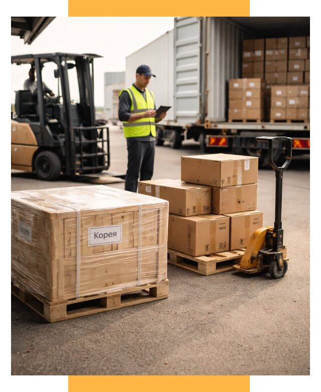 Доставка грузов в Корею из России от 36432 р. | СетСервис-Нжн