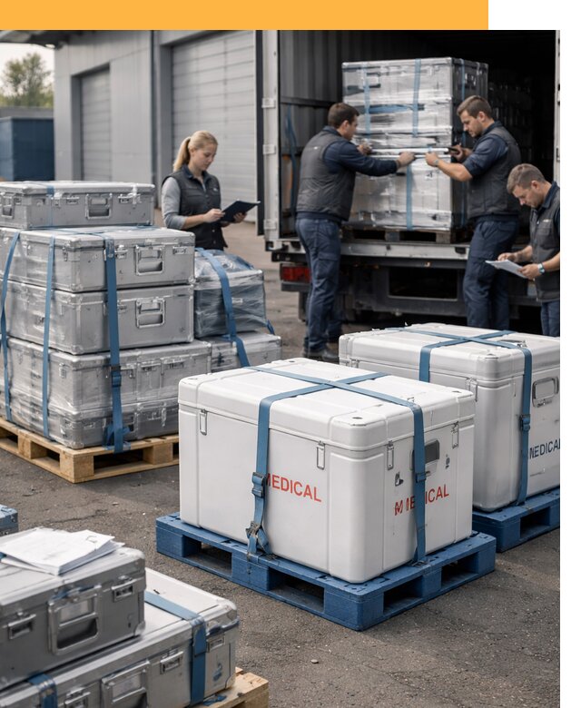 Перевозка медицинского оборудования по всему миру от 15614 руб